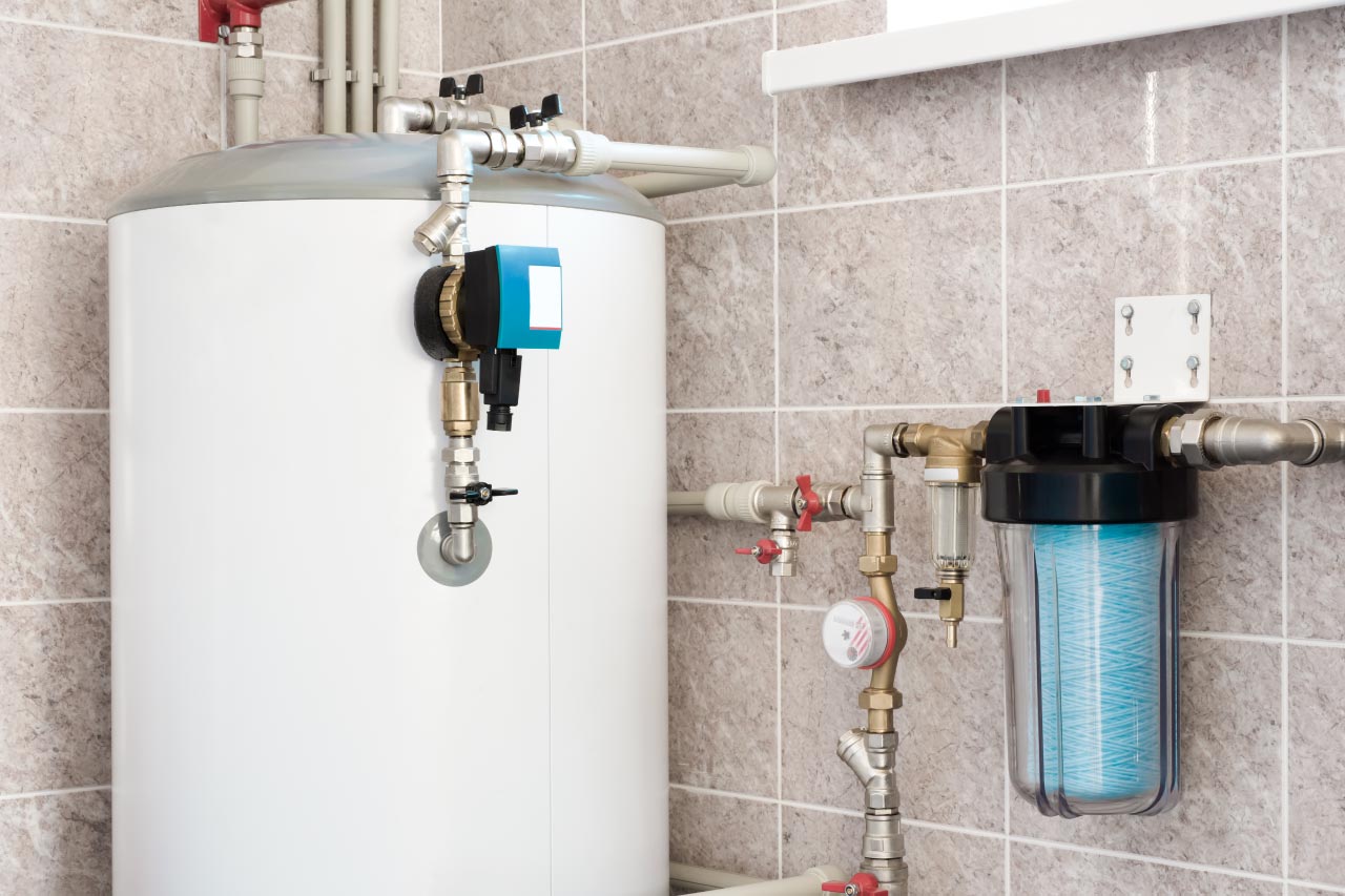 Residential water heater installation